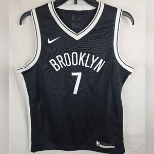 Nike Brooklyn Nets #7 Kevin Durant Swingman Black Youth Basketball Jersey Sz L